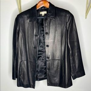 Petite Sophisticate Women’s Leather Coat